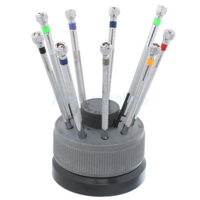 0.8mm -2.0mm Watch Screwdriver Set Diy Stainless Screw Driver Kit 9Pcs/Set Watch Repair Tools